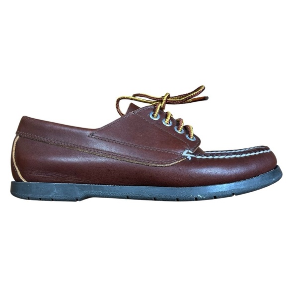 Vintage L.L. Bean Signature Brown Leather Camp Moccasins - Picture 6 of 8